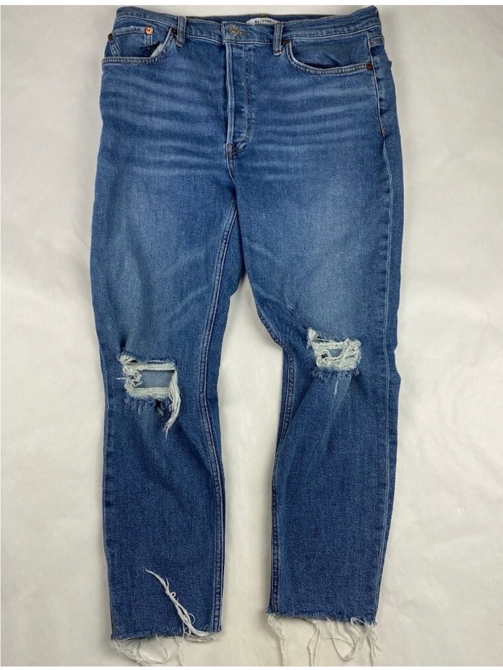 Re/Done Jeans Women's 31 90s High Rise Ankle Crop